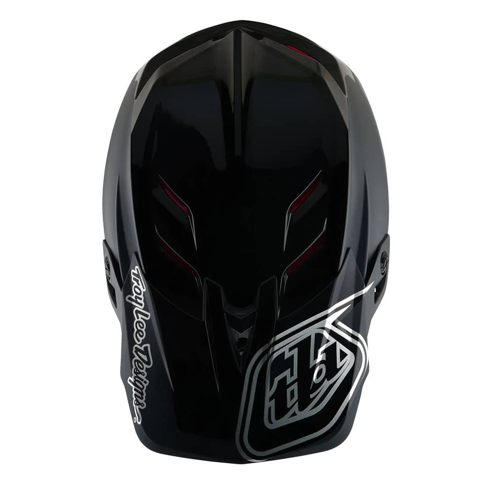 Troy Lee Designs D4 Polyacrylite Helmet W/Mips in Shadow Black - Image 8 of 12