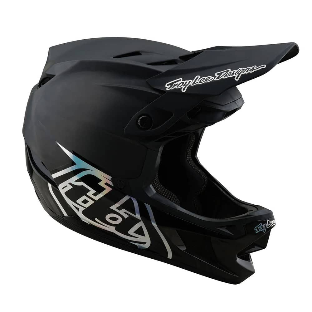 Troy Lee Designs D4 Carbon Helmet W/Mips in Stealth Black - Image 3 of 6