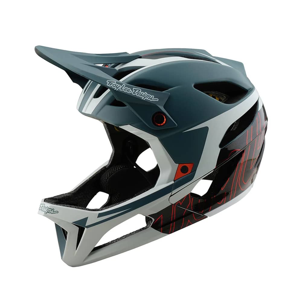 Troy Lee Designs Stage Helmet W/Mips in Neauwave Smoke - Image 2 of 5