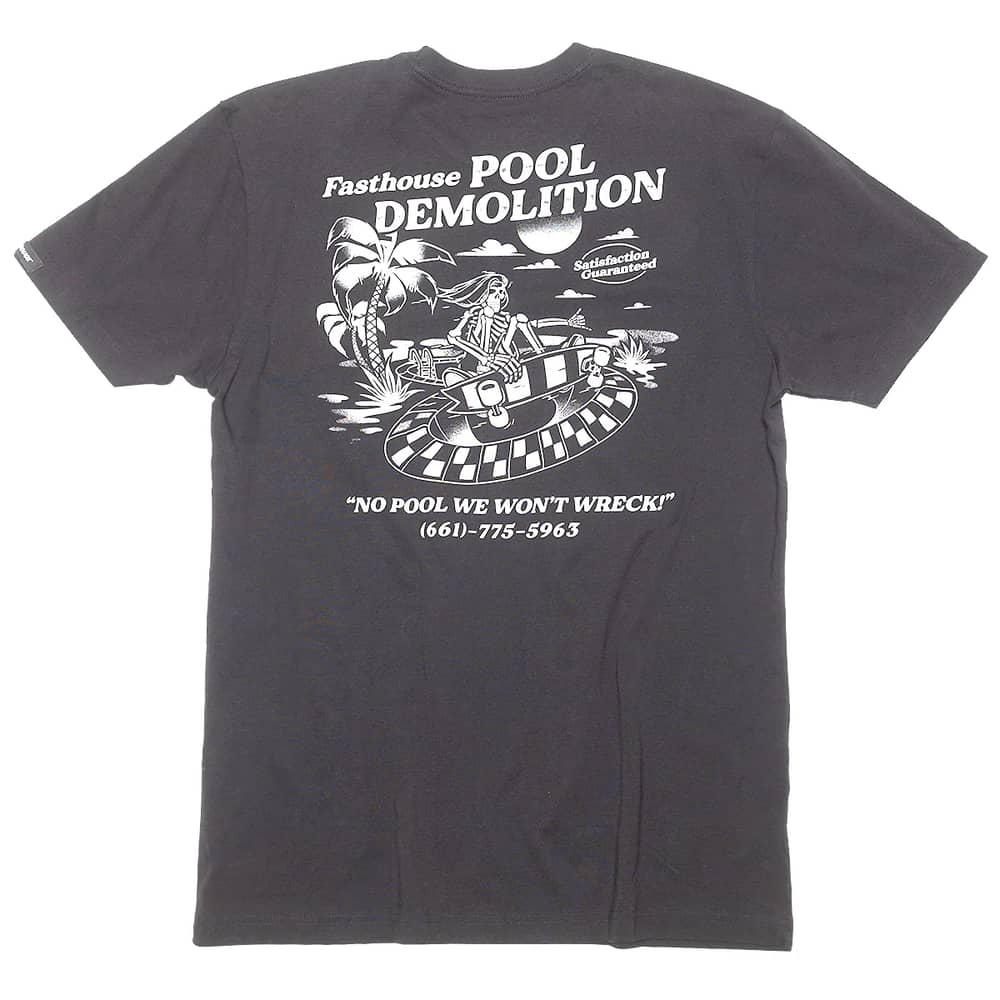 Fasthouse Demolition SS Tee in Black - Image 2 of 2