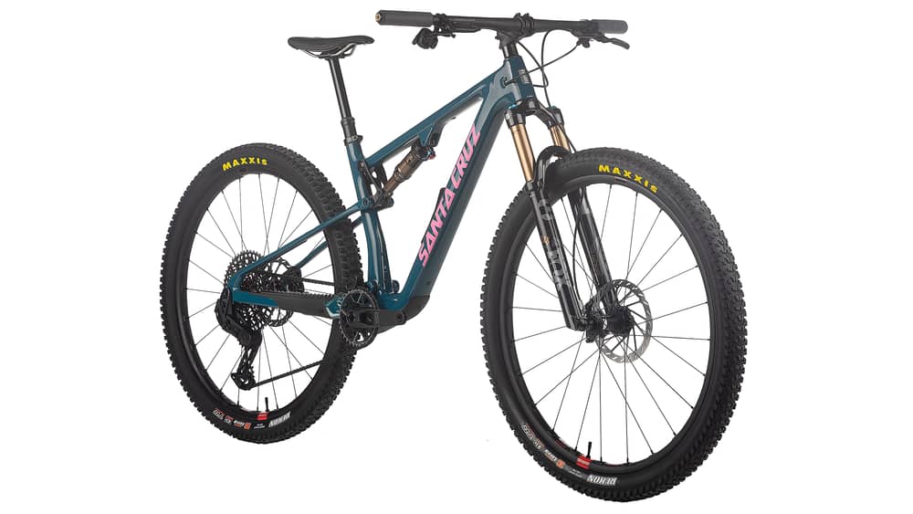 Santa Cruz Blur 4 CC 29 X0 AXS TR RSV Bike in Gloss Dark Teal - Image 4 of 5