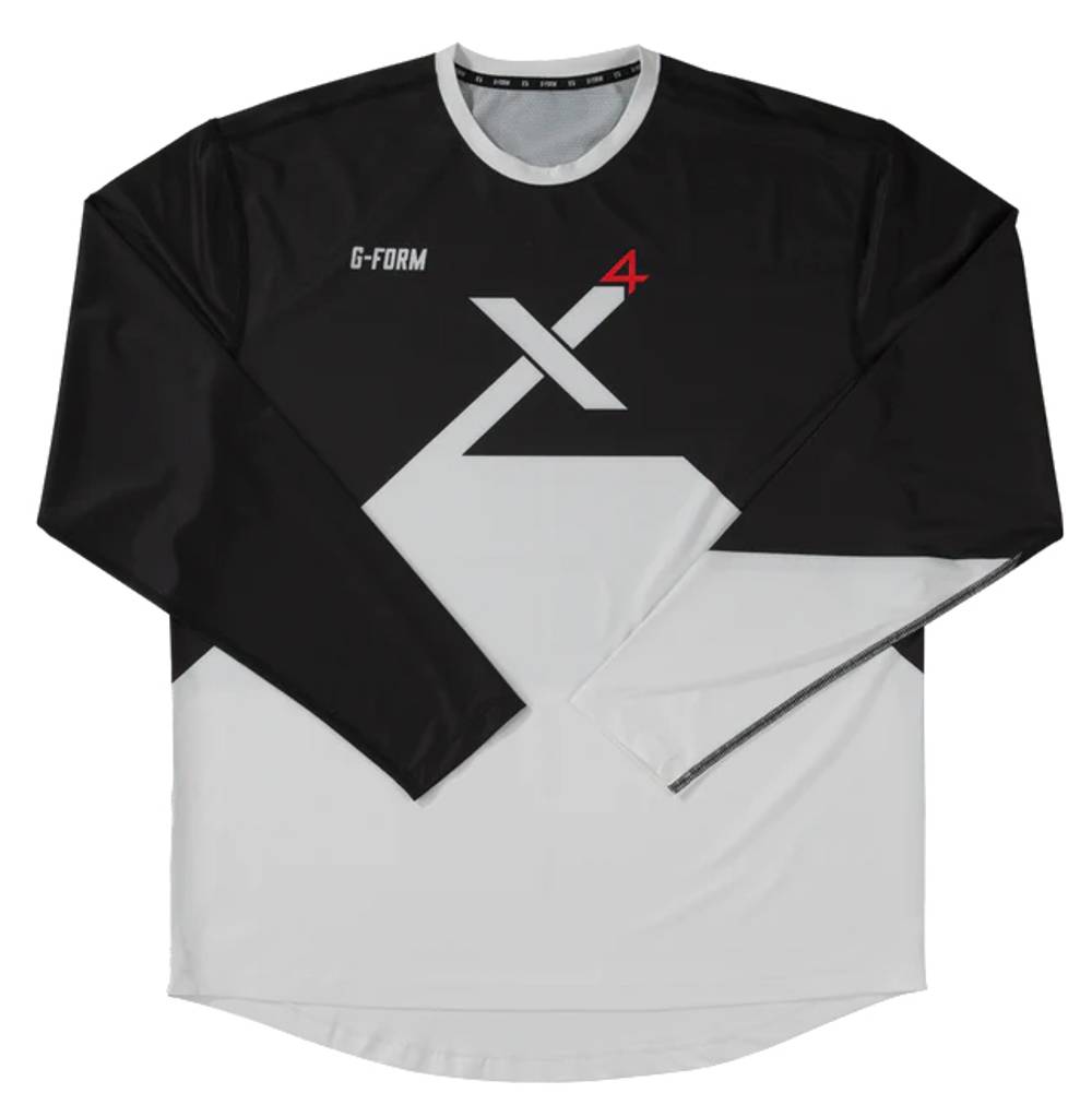 G-Form G-Form | Youth Pro-X4 L/s Bike Jersey Men's | Size Small/medium In White | Spandex/polyester