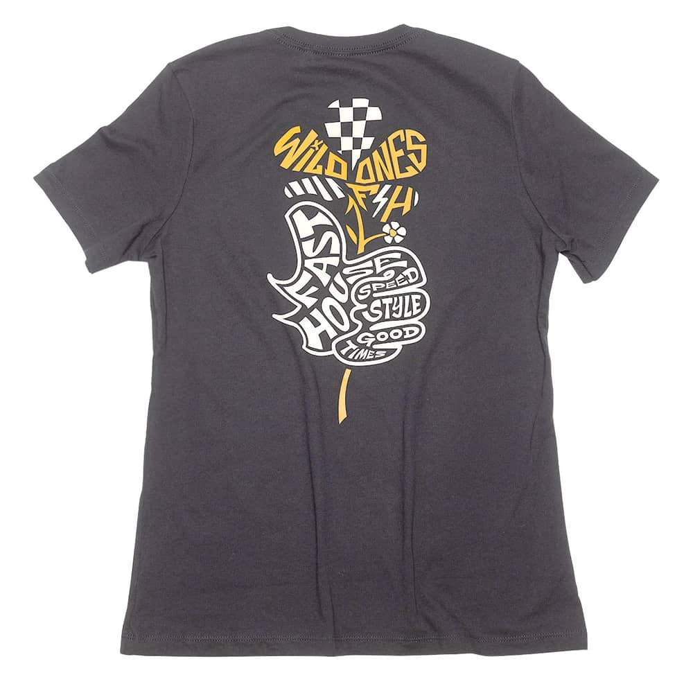 Fasthouse Women's Garden Party SS Tee in Black - Image 2 of 6
