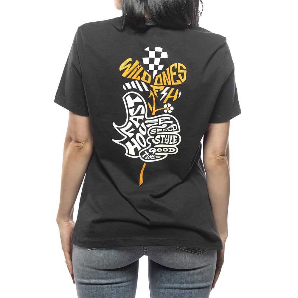 Fasthouse Women's Garden Party SS Tee in Black - Image 6 of 6