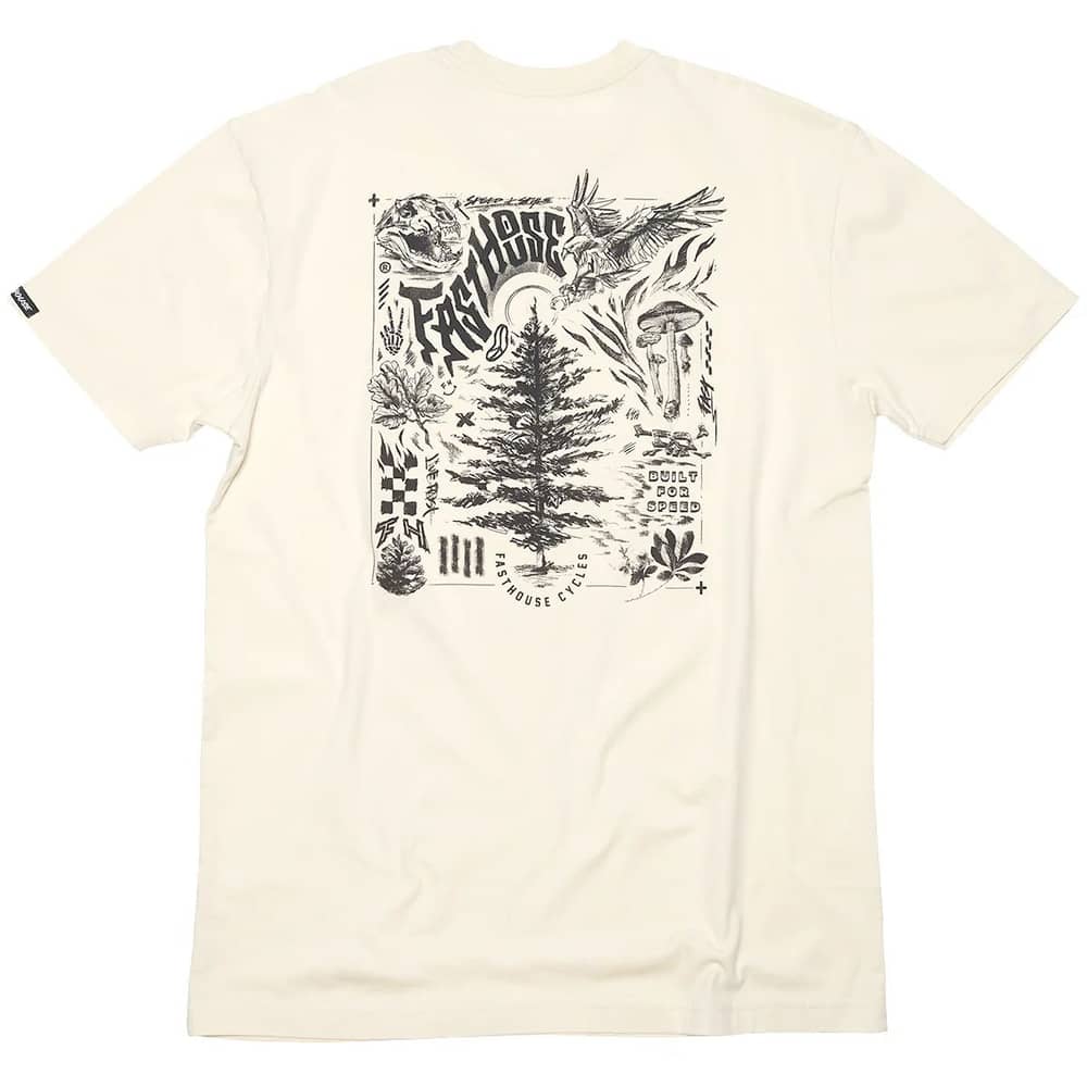 Fasthouse Tomahawk SS Tee in Natural - Image 2 of 2