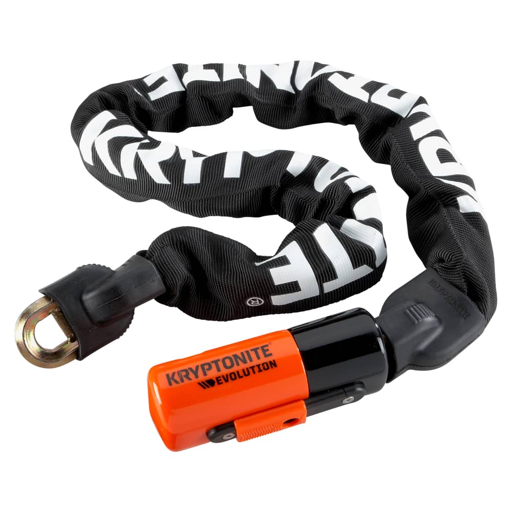Kryptonite 1090 Evolution Series 4 Chain Lock in Black/Orange - Image 1 of 4