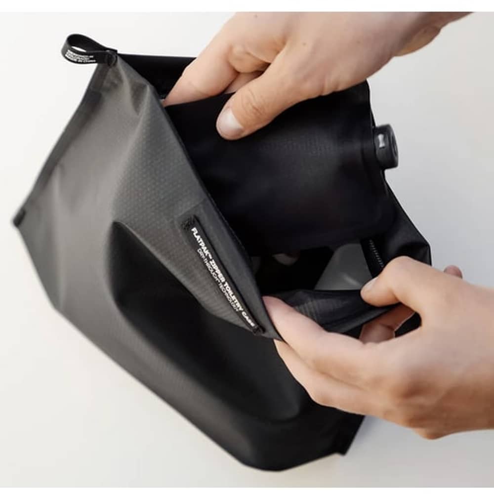Matador FlatPak Zipper Toiletry Case in Charcoal - Image 2 of 2