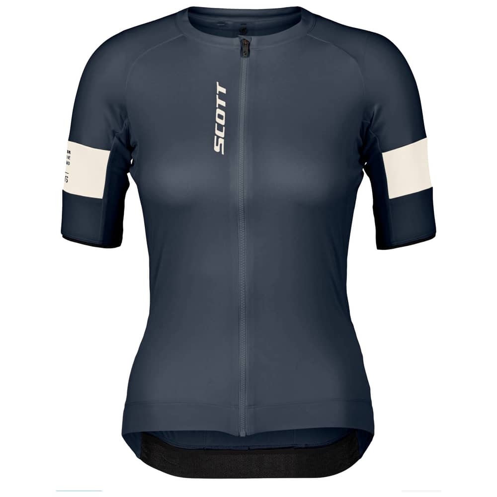 Scott Women's Endurance Pro SS Jersey in Dark Blue/Cotton White - Image 1 of 2