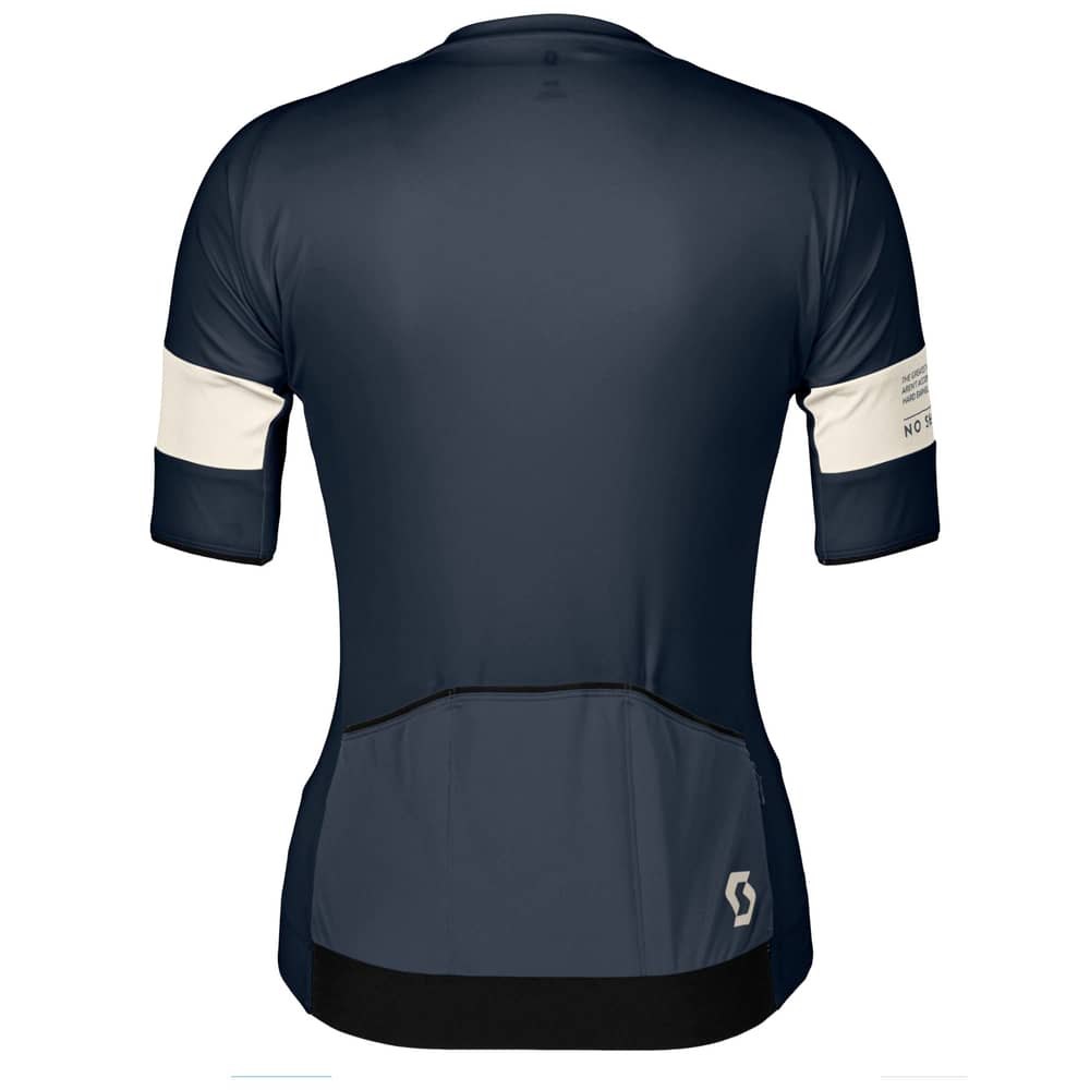 Scott Women's Endurance Pro SS Jersey in Dark Blue/Cotton White - Image 2 of 2