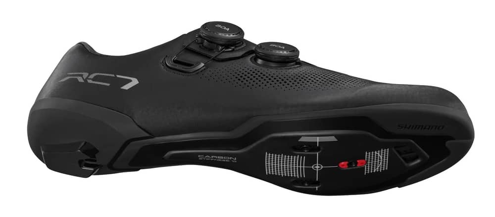 Shimano SH-RC703E Wide Cycling Shoes
 in Black - Image 5 of 6