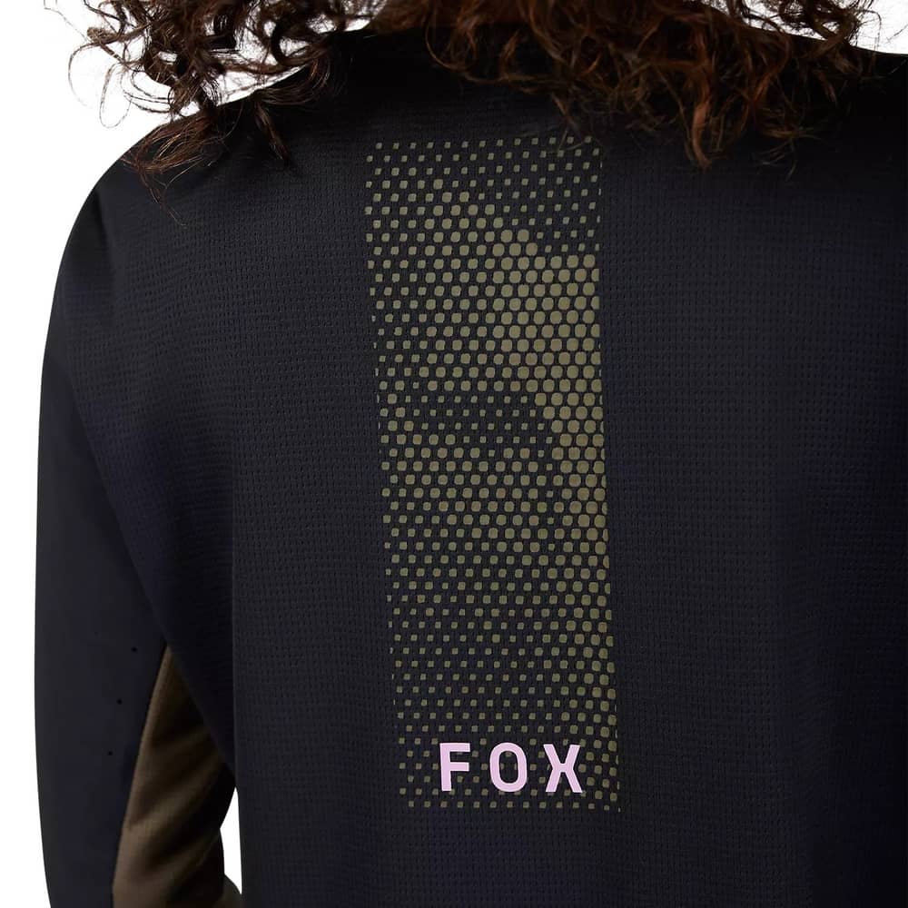 Fox W Defend LS Jersey Park in Black - Image 7 of 8