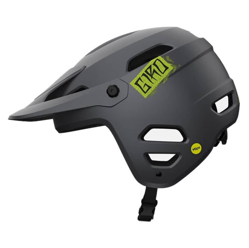 Giro Tyrant Mips Helmet in Matte Metallic Black/Ano Lime - Image 3 of 4