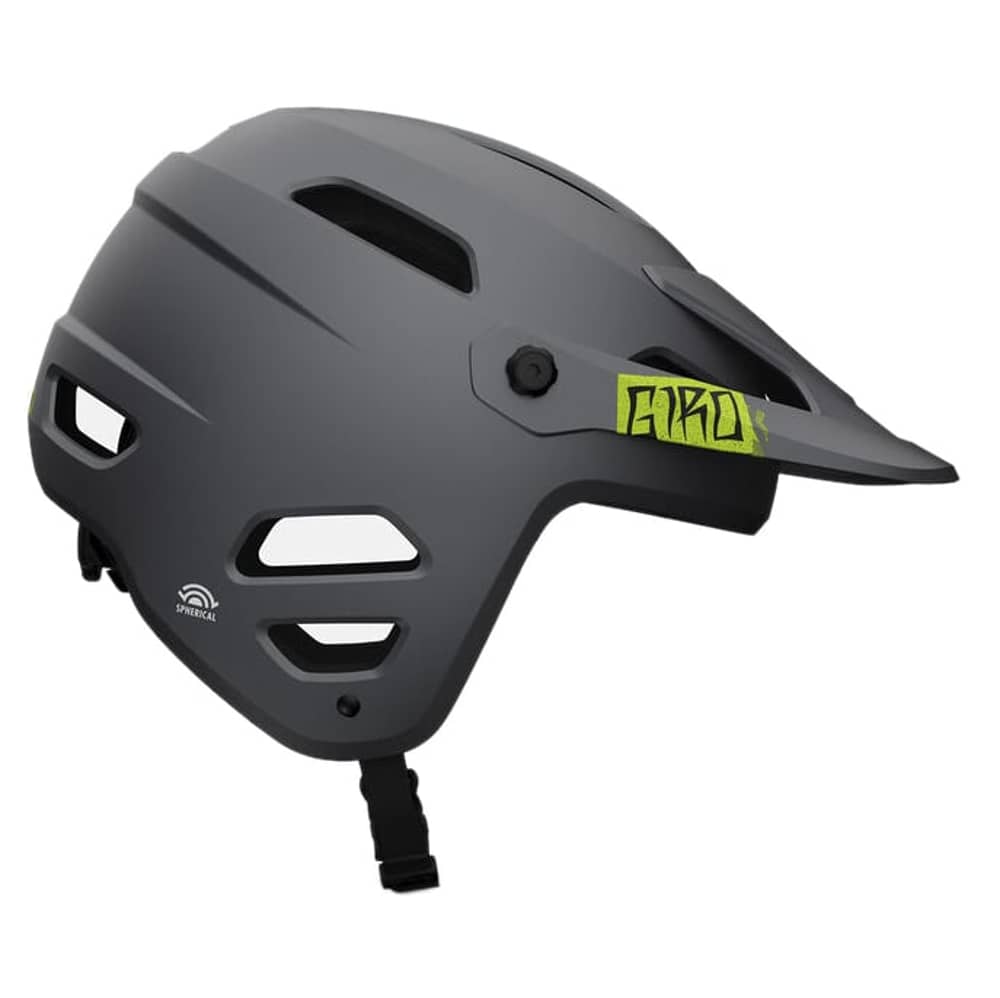 Giro Tyrant Mips Helmet in Matte Metallic Black/Ano Lime - Image 2 of 4