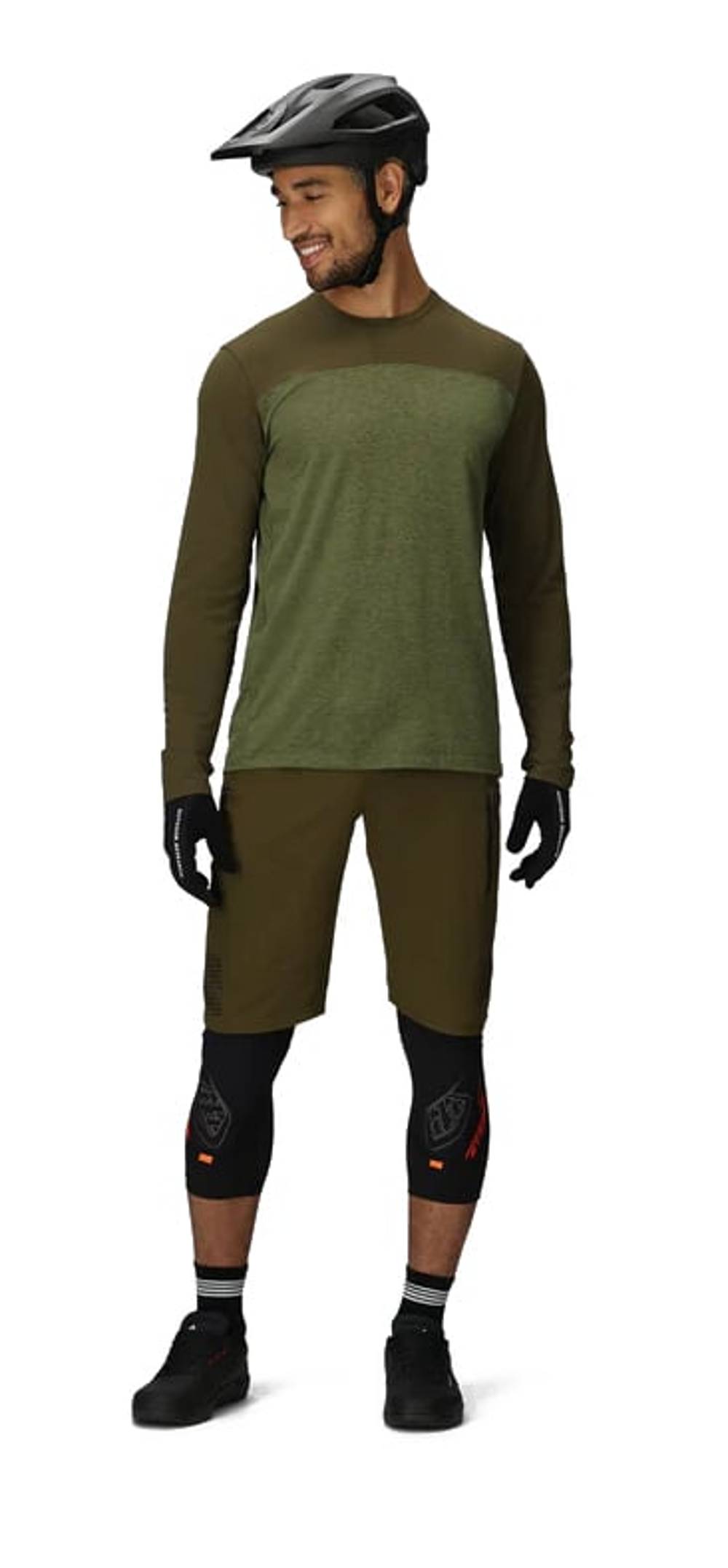 Outdoor Research Men's Freewheel Ride Shorts in Dark Olive - Image 4 of 4