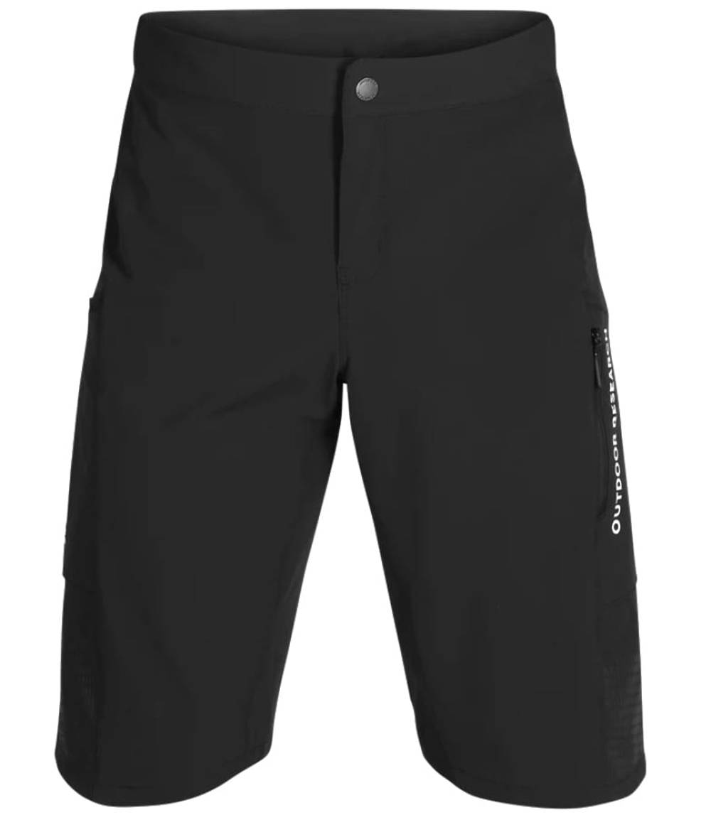 Outdoor Research Men's Freewheel Ride Shorts in Black - Image 1 of 4