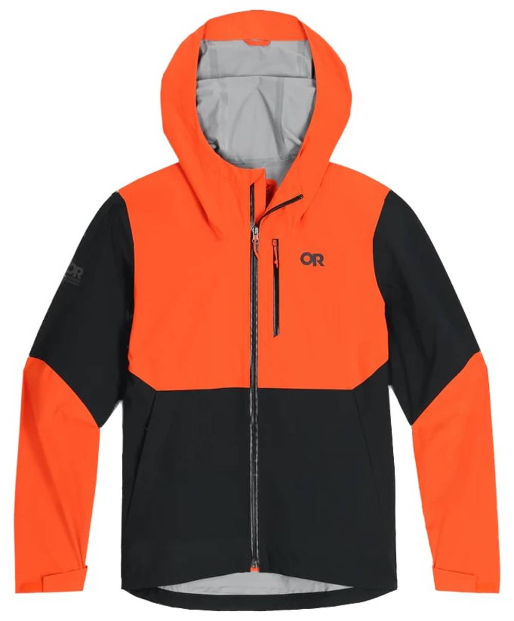 Outdoor Research Men's Freewheel Stretch Rain Jacket in Spice/Black - Image 1 of 4