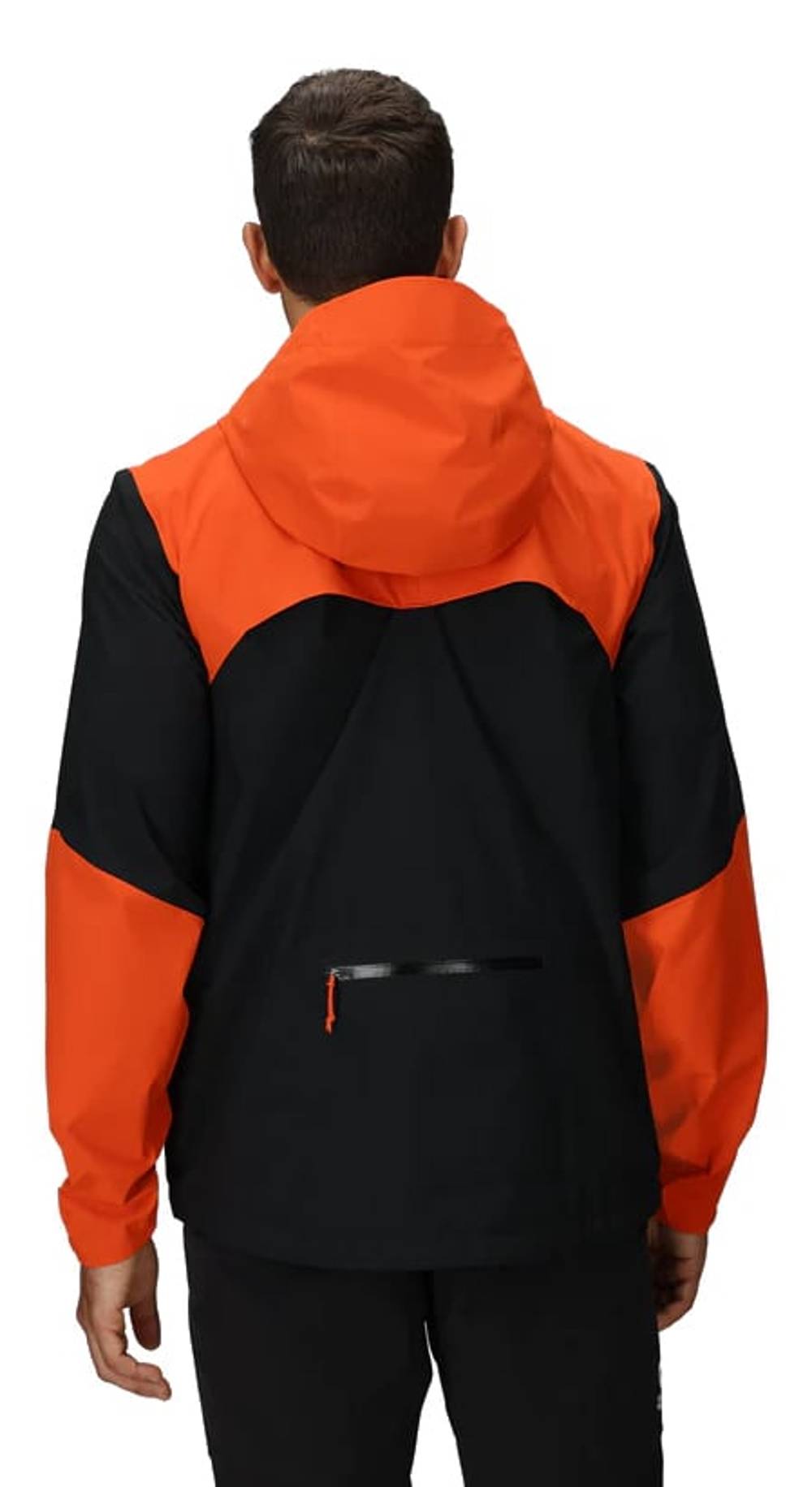 Outdoor Research Men's Freewheel Stretch Rain Jacket in Spice/Black - Image 3 of 4