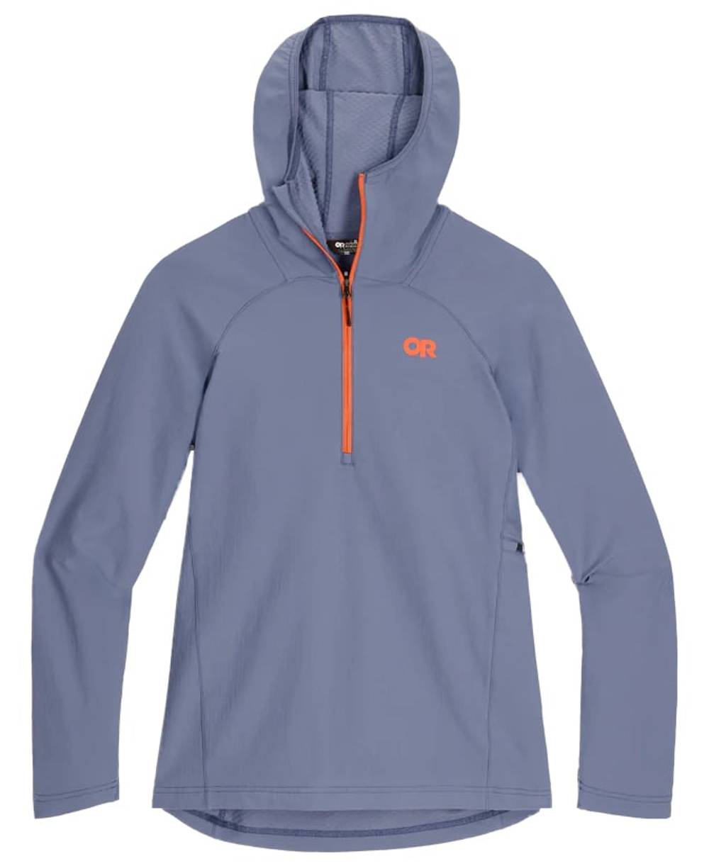 Outdoor Research Women's Freewheel Half Zip Hoodie in Summit - Image 1 of 6