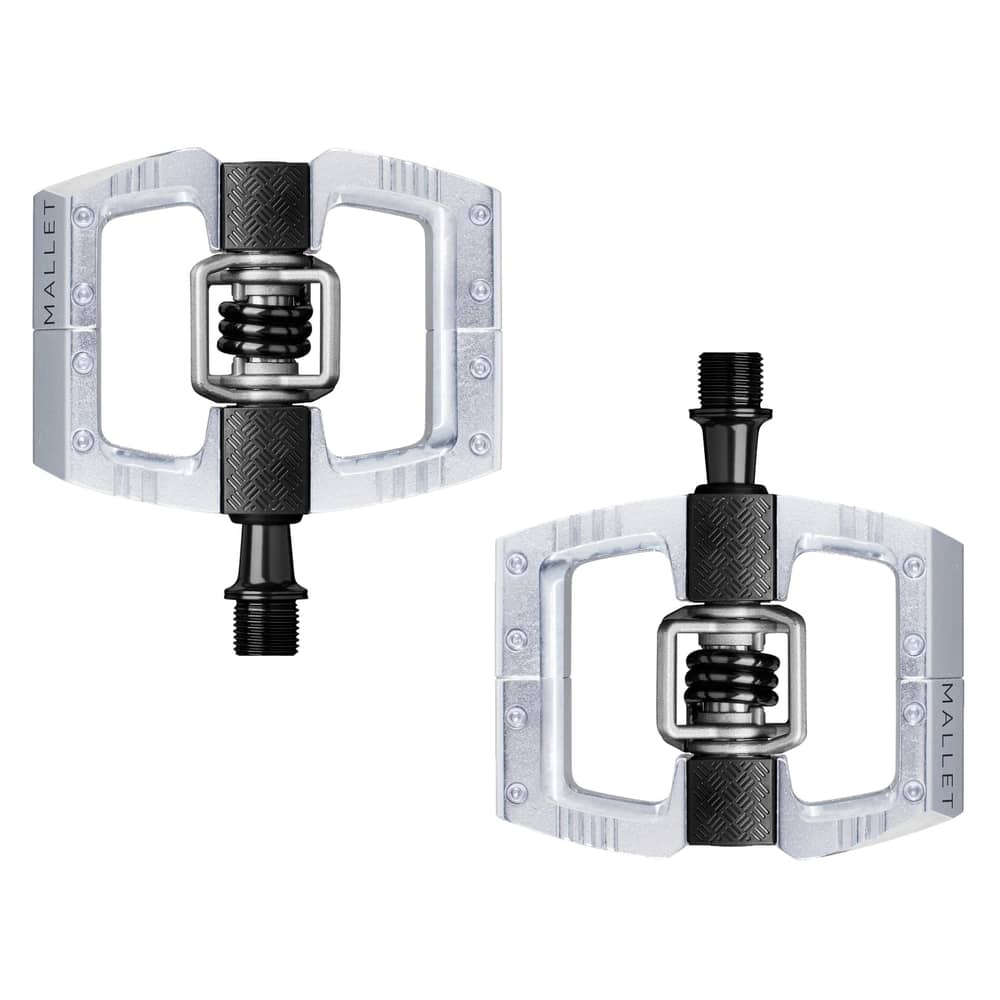 Crank Brothers Mallet DH Bike Pedal in Polished Silver - Image 1 of 1