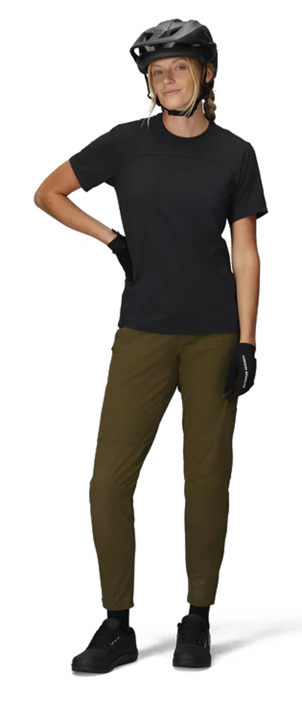Outdoor Research Women's Freewheel Short Sleeve Jersey in Black MTB Division - Image 4 of 4