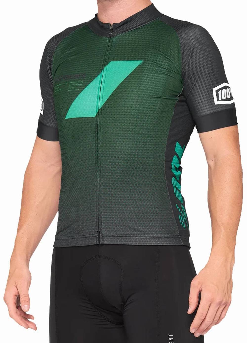 100% Exceeda Jersey in Teal/Black - Image 1 of 2