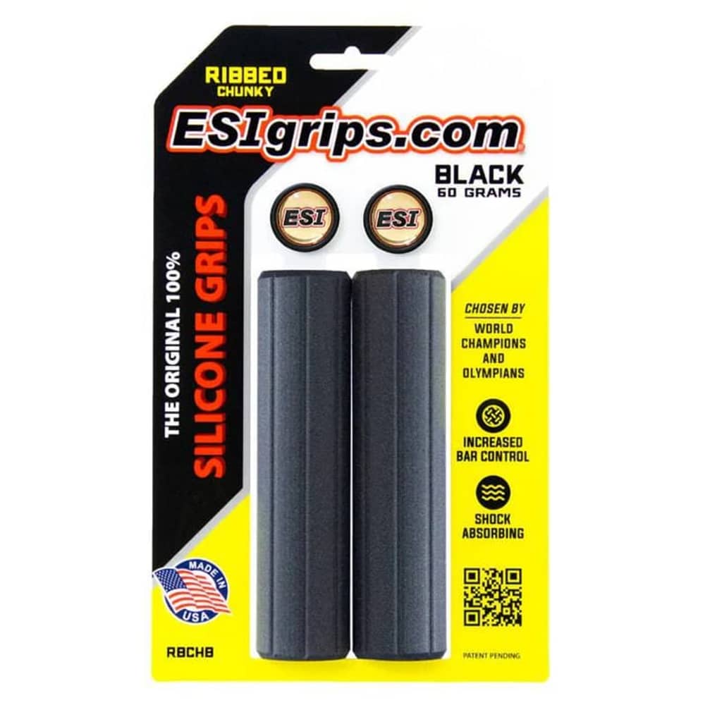 ESI Ribbed Chunky Grips in Black - Image 2 of 3