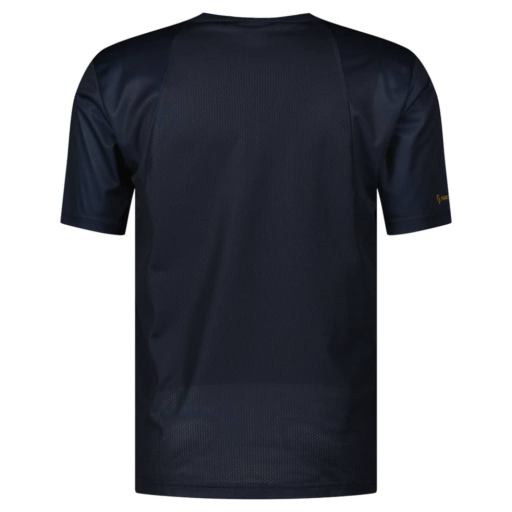 Scott Men's Trail Vertic SS Tee in Dark Blue/Bread Brown - Image 2 of 4