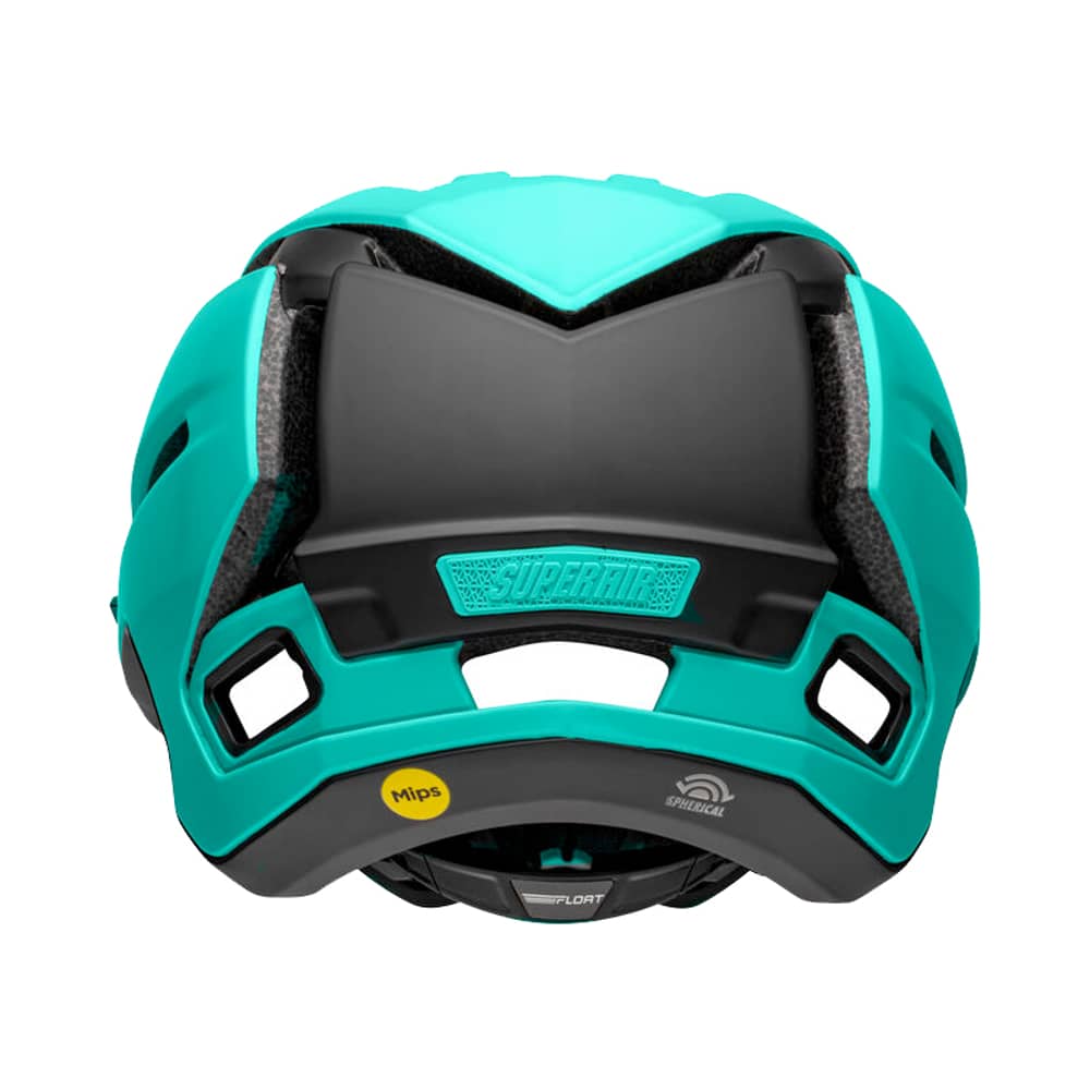 Bell Super Air Spherical Helmet in Matte Turquoise/Black - Image 3 of 4
