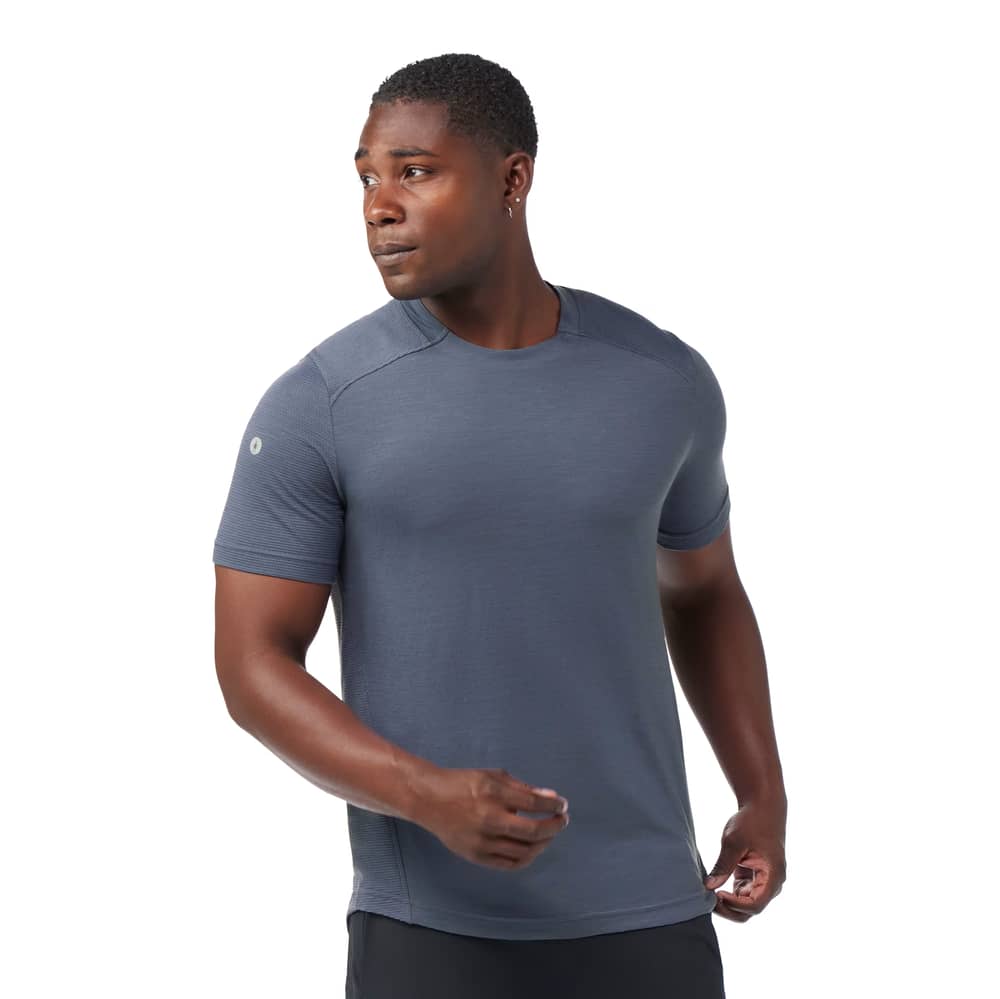 Smartwool Men's Active Mesh Short Sleeve in Nightfall Blue - Image 2 of 4