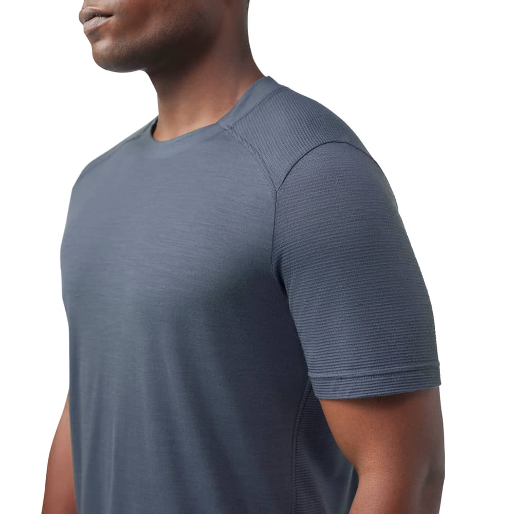 Smartwool Men's Active Mesh Short Sleeve in Nightfall Blue - Image 3 of 4