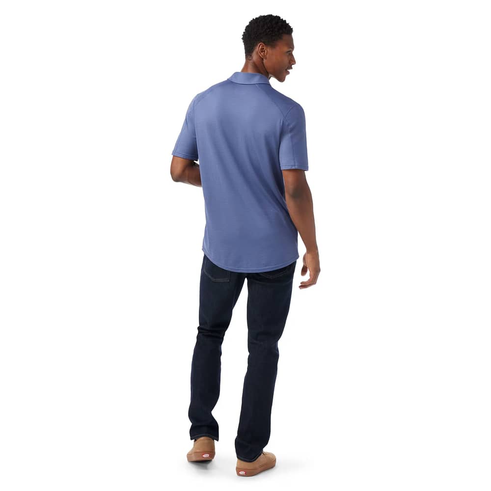 Smartwool Men's Short Sleeve Button Down in Nightfall Blue - Image 3 of 3