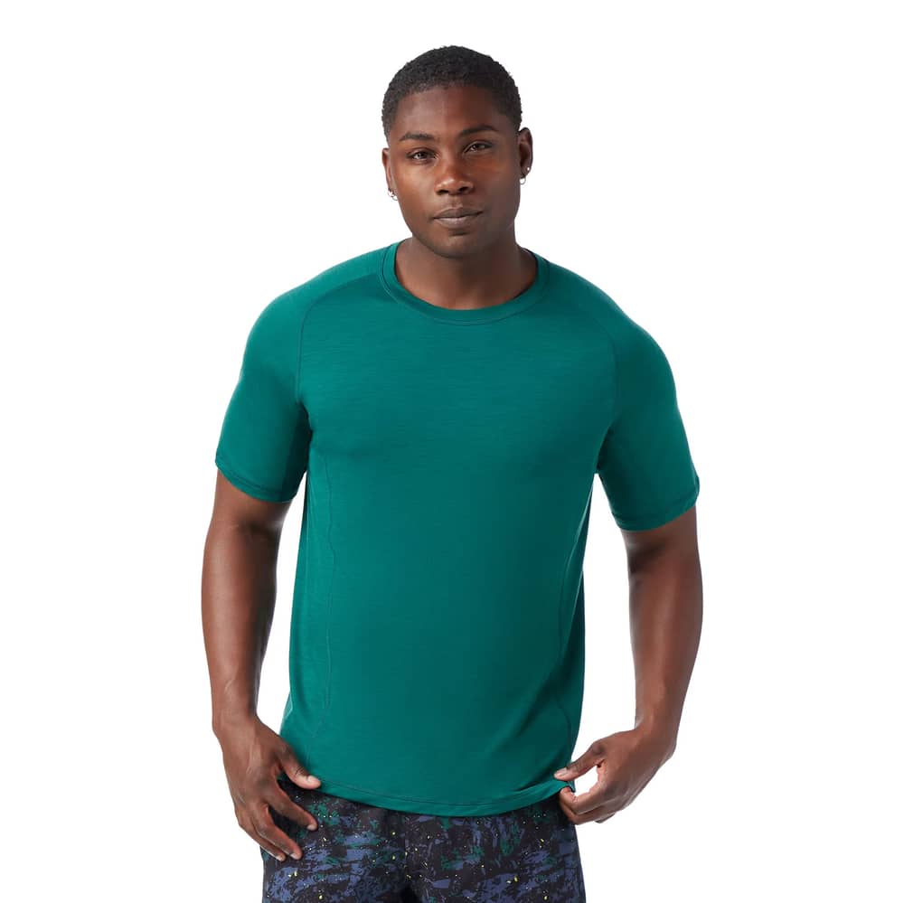 Smartwool Men's Active Ultralite Short Sleeve in Evergreen - Image 2 of 3