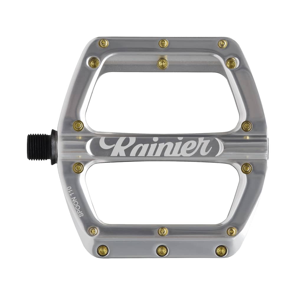 Spank X Rainier Spoon 110 Pedals Ltd. Edition in Silver - Image 3 of 4
