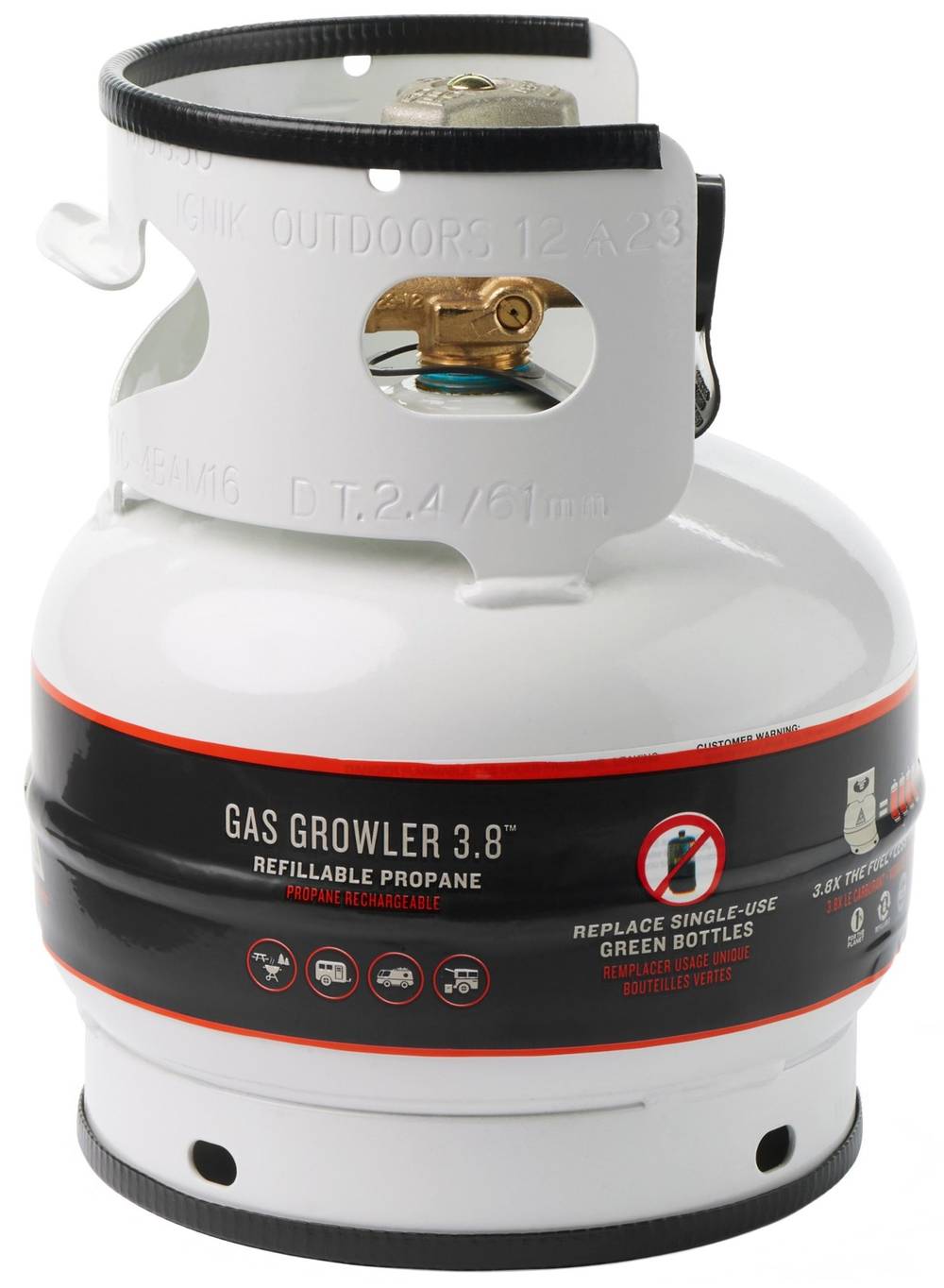 Ignik Outdoors Gas Growler 3.8 Naked