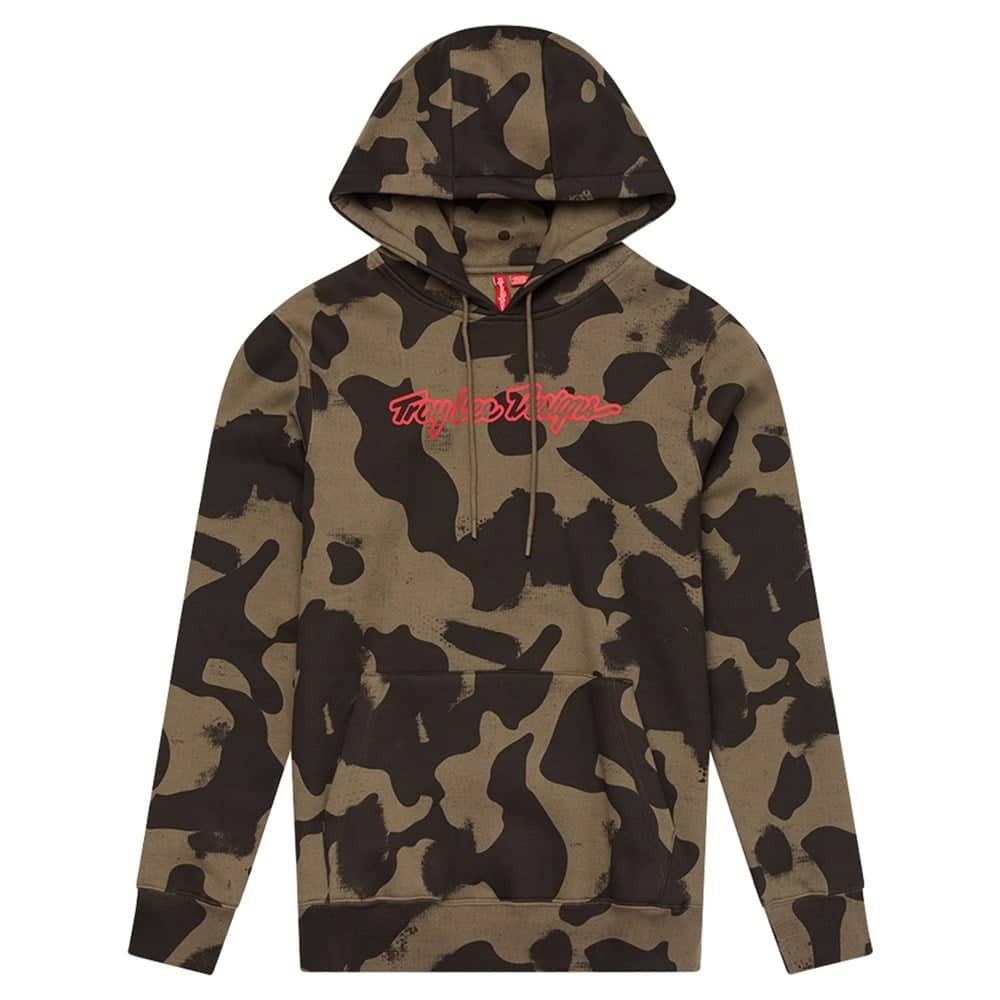 Troy Lee Designs Pullover Hoodie in Signature Olive Camo - Image 1 of 1