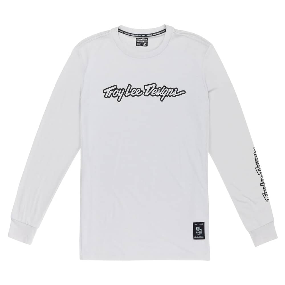 Troy Lee Designs Skyline Long Sleeve Ride Tee in  Signature Mist - Image 1 of 2