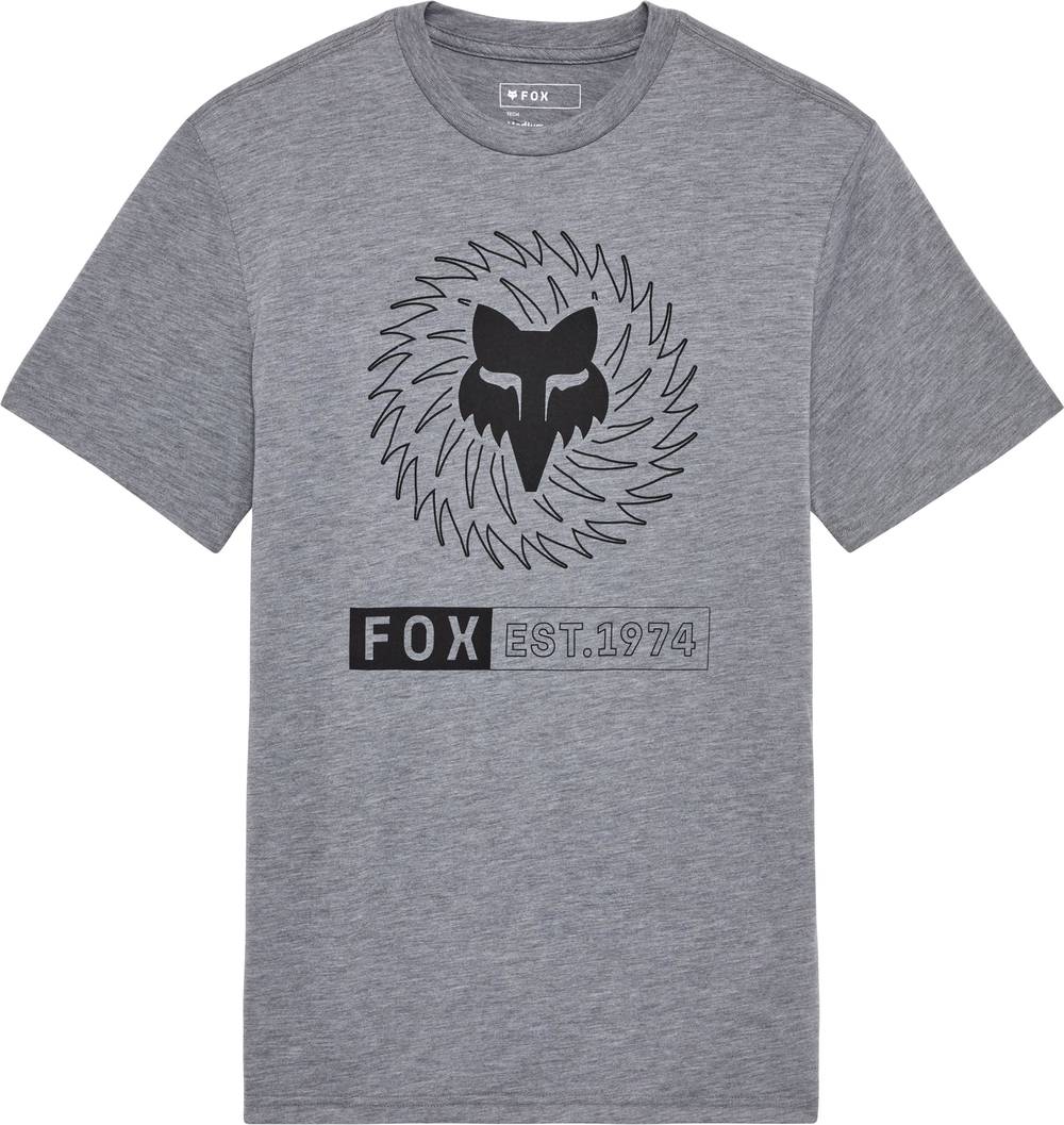 Fox Kairos Short Sleeve Tech Tee in Heather Graphite - Image 1 of 2