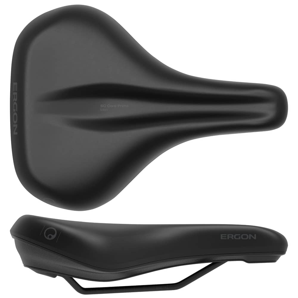 Ergon SC Core Prime Men's Saddle in Black/Gray - Image 5 of 5