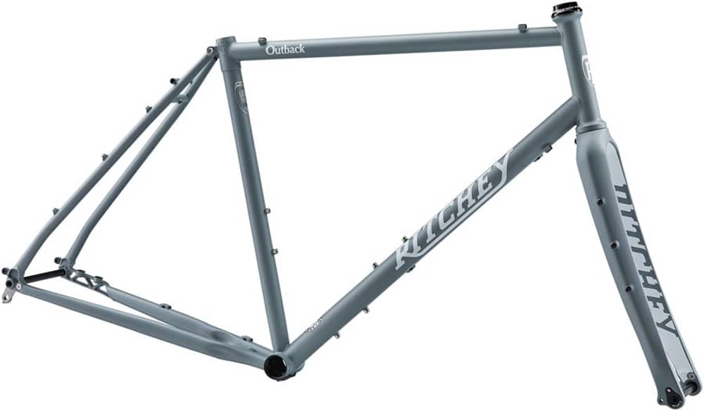 Ritchey Outback Frameset - 700c/650b, Steel in Granite and Snow - Image 1 of 4