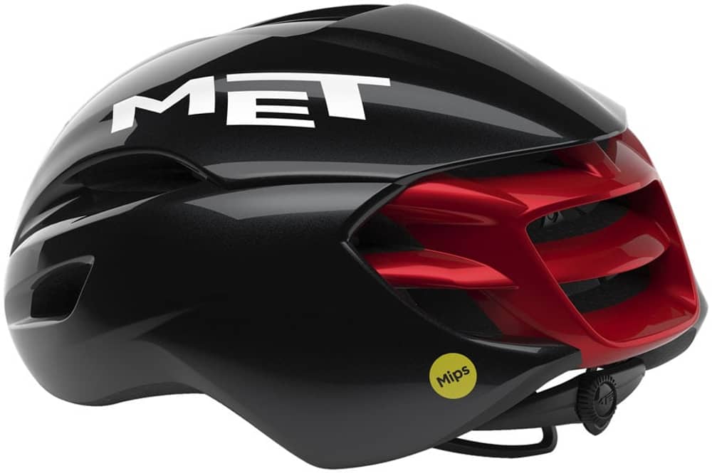 MET Manta Helmet in Black/Red Glossy - Image 2 of 4