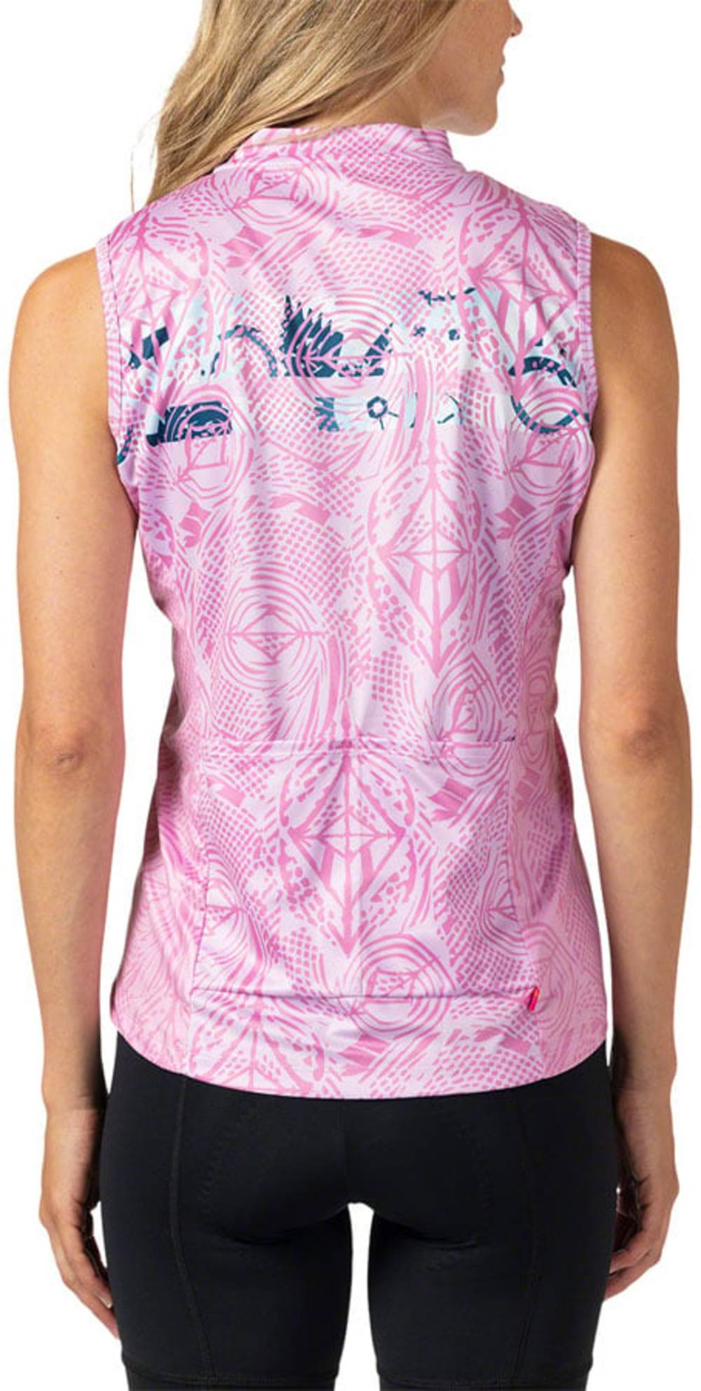 Terry Breakaway Mesh Sleeveless Women's Jersey in Pink - Image 2 of 2