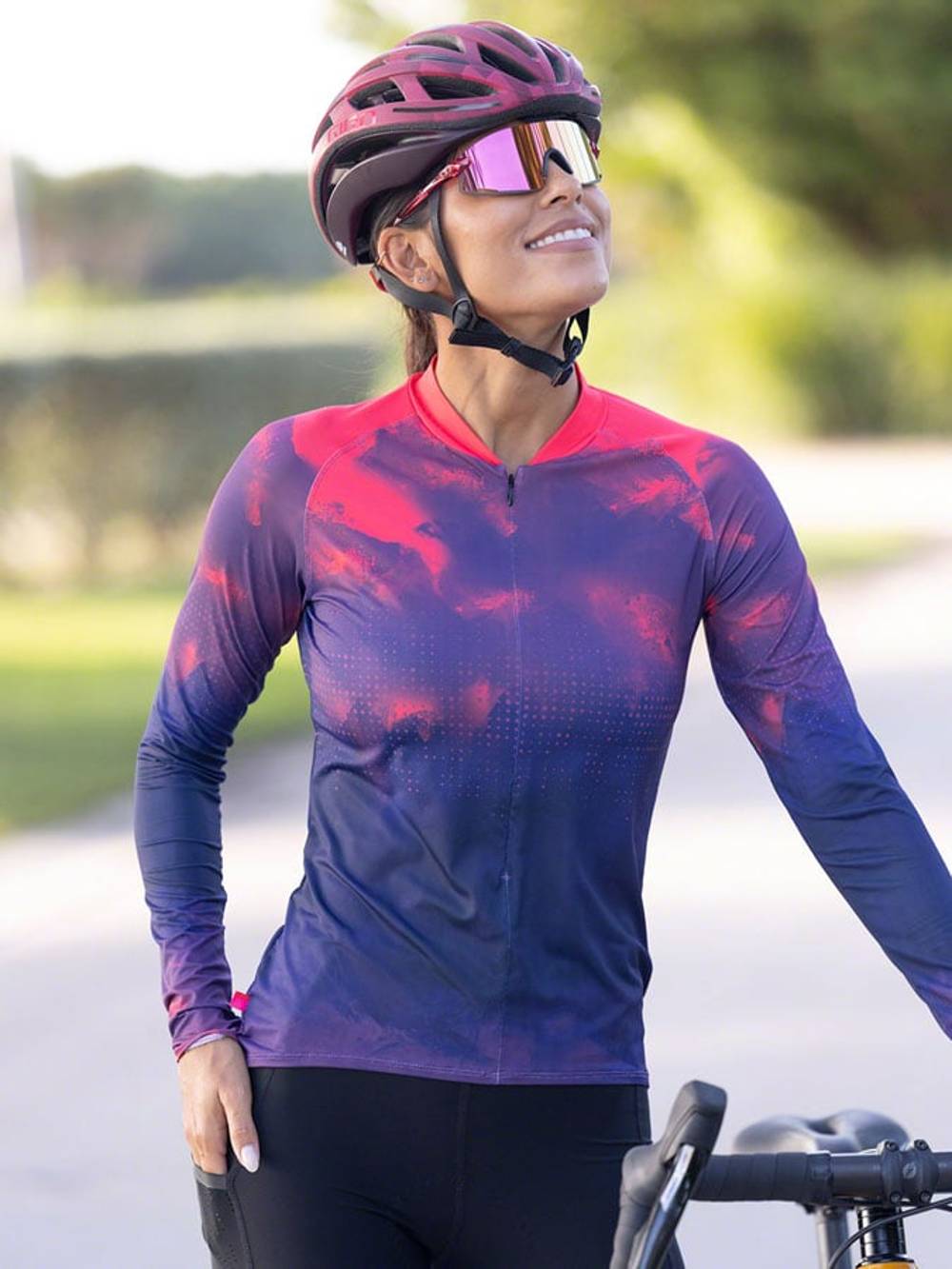 Terry Soleil Flow Long Sleeve Jersey - Women's, Mercurial in Mercurial - Image 3 of 4
