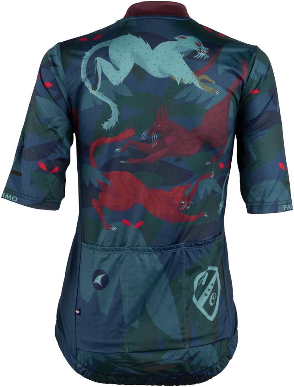 All-City Night Claw Jersey in Dark Teal/Spruce Green/Mulberry - Image 2 of 2