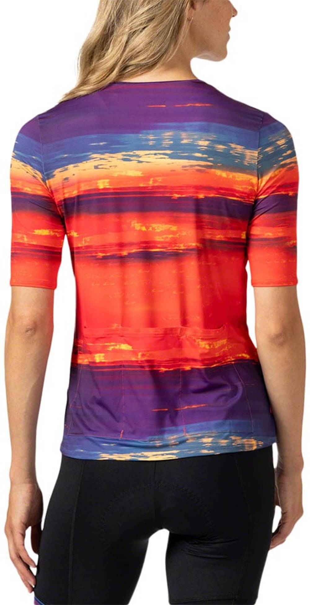 Terry Soleil Flow Women's Short Sleeve Top in Sunset - Image 2 of 4