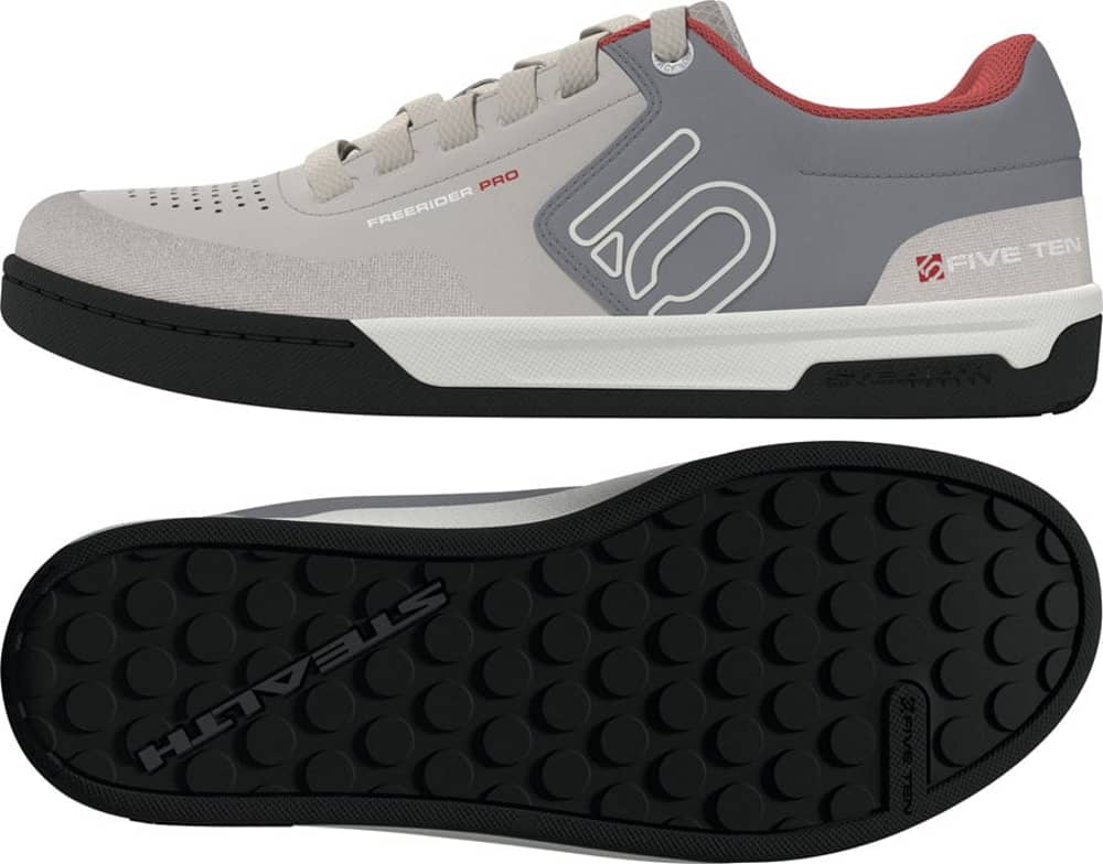 Five Ten Freerider Pro Flat Shoes in Alumina/Off White/Gray - Image 2 of 2