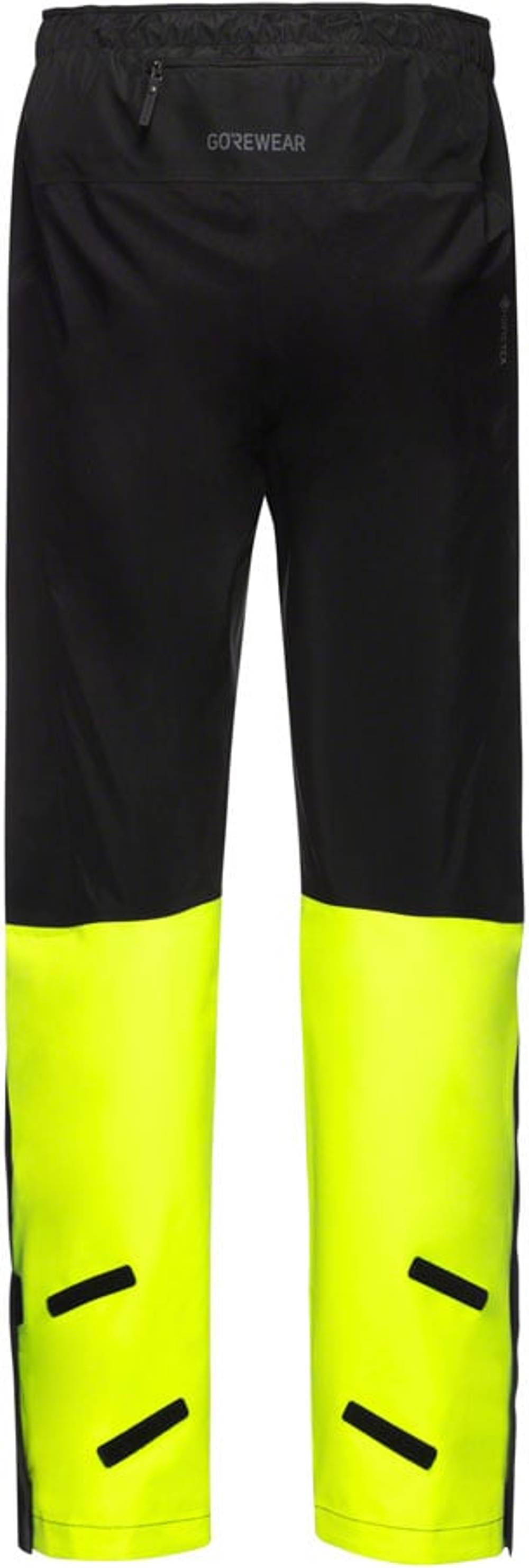 Gorewear Glidewheel Gore-Tex Men's Pants in Black/Neon Yellow - Image 2 of 4