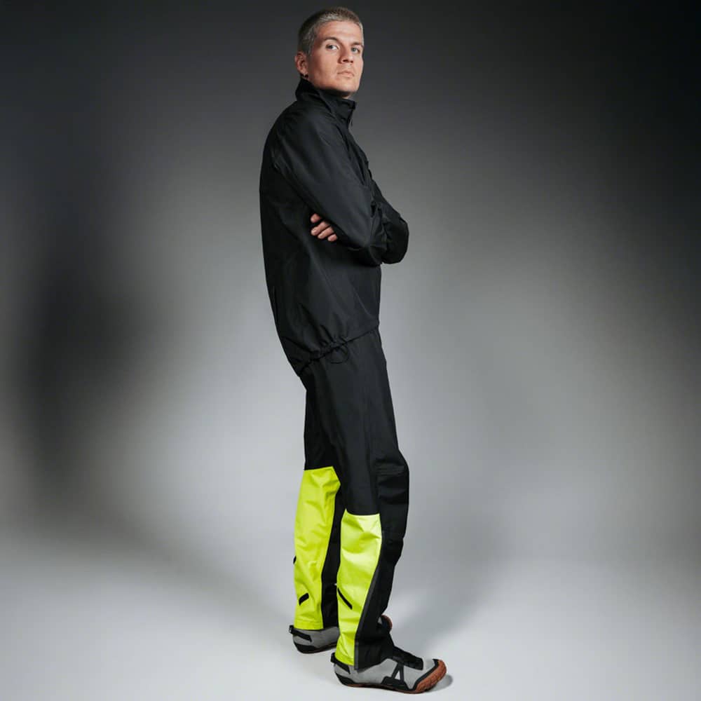 Gorewear Glidewheel Gore-Tex Men's Pants in Black/Neon Yellow - Image 4 of 4
