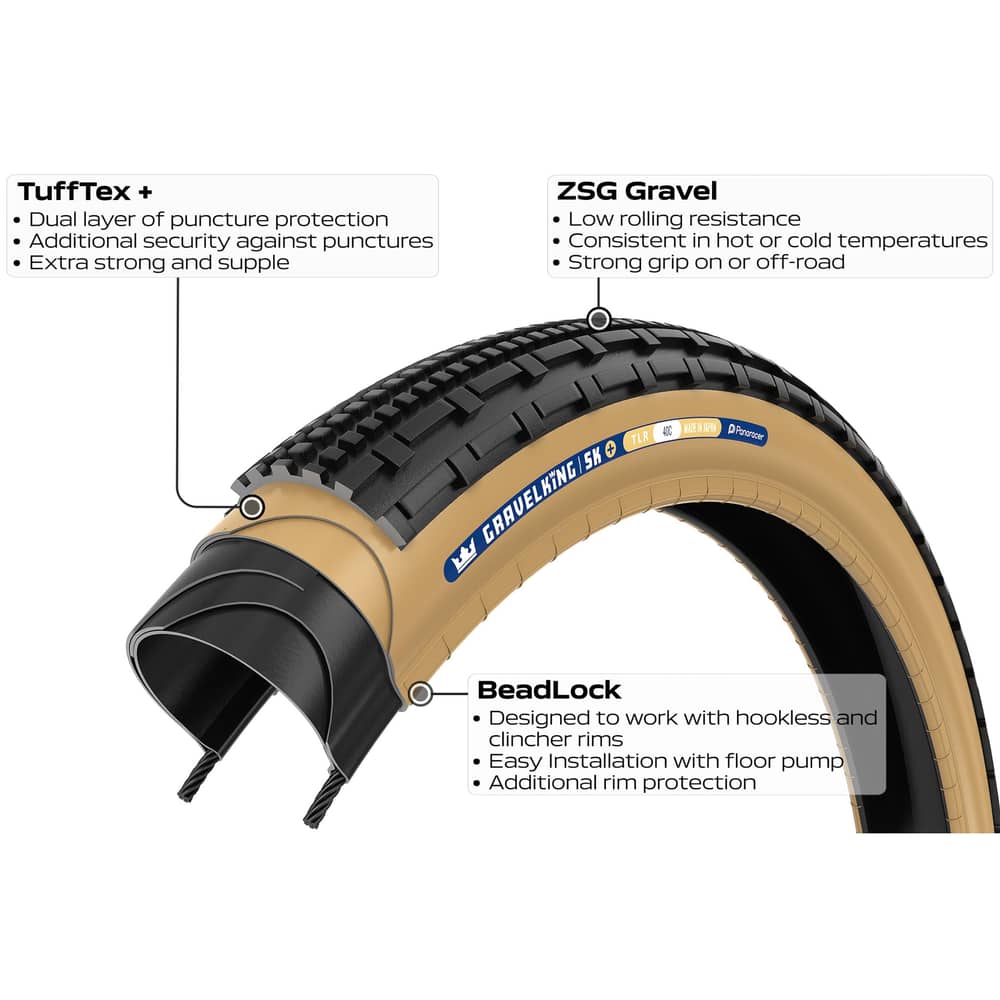 Panaracer GravelKing SK Plus 700c Tire in Black - Image 3 of 5