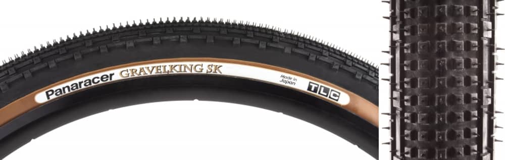 Panaracer GravelKing SK Tire in Black/Brown - Image 3 of 3