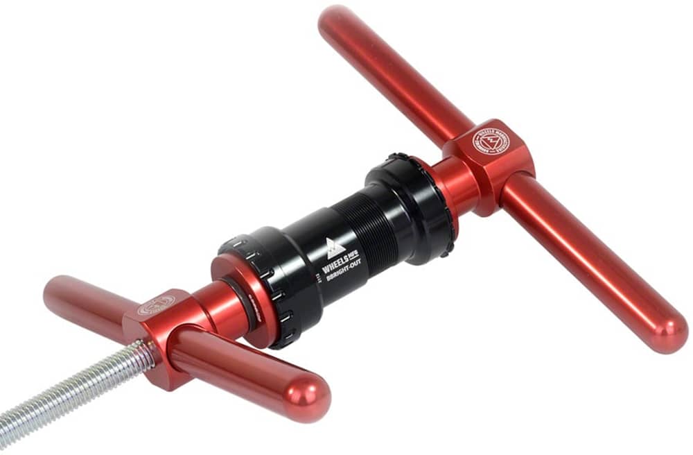 Wheels MFG Bottom Bracket Press Pro Install Kit in Red/Silver - Image 4 of 7